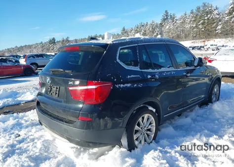 2013 BMW X3 xDrive28I z USA, uszkodzony, nr VIN 5UXWX9C52D0D01104